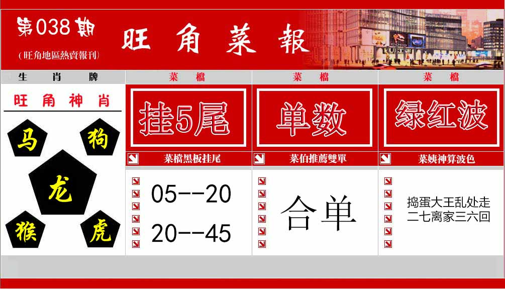 038期旺角菜报[图]