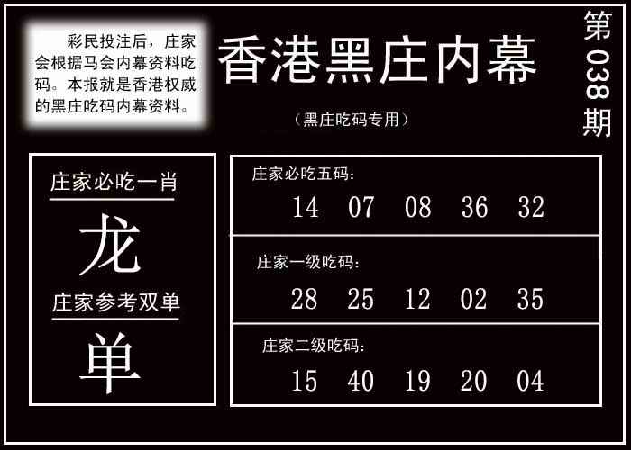 038期香港黑庄内幕[图]